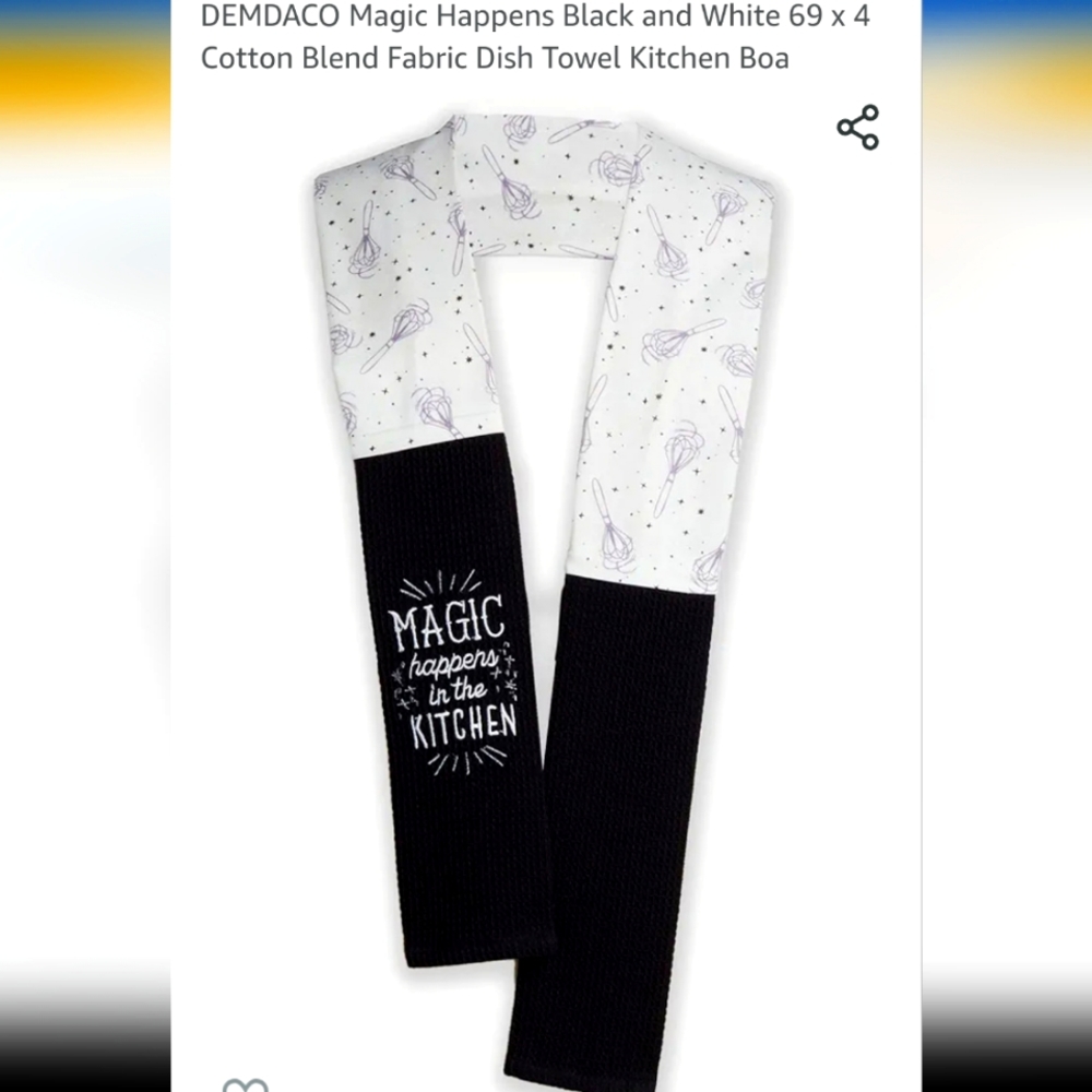 Demdaco kitchen boa "Magic happens in the kitchen" cute